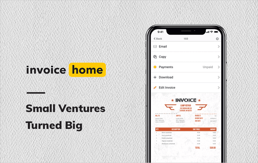 Invoice Home: Payments and Invoicing at a Click