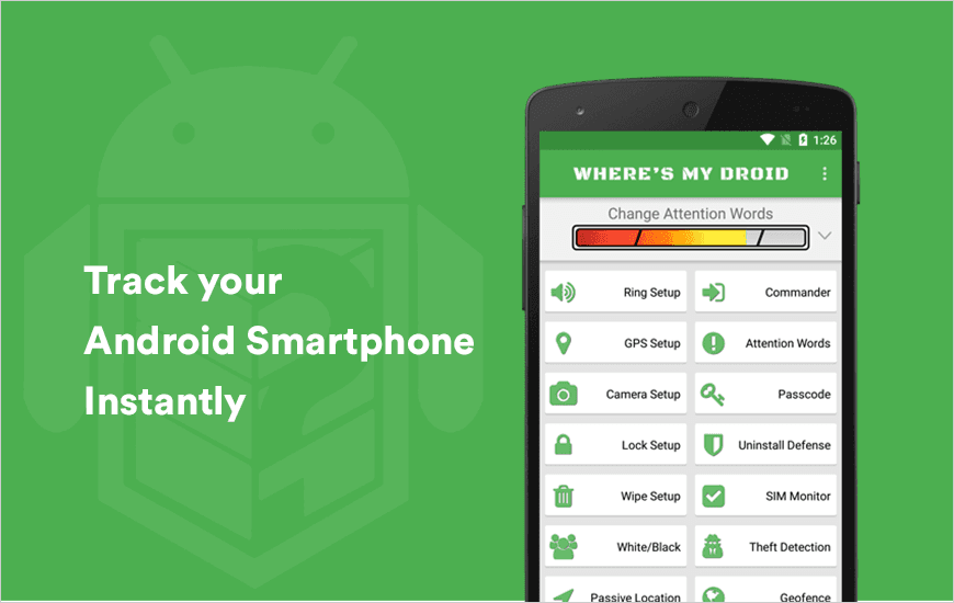 wheres my droid app