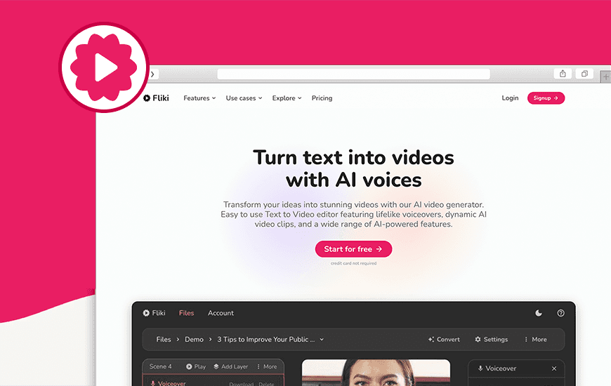fliki ai banner