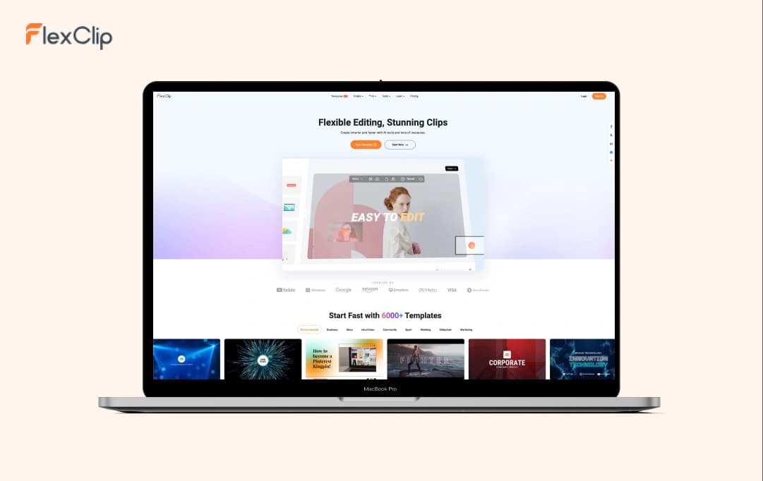 flexclip banner