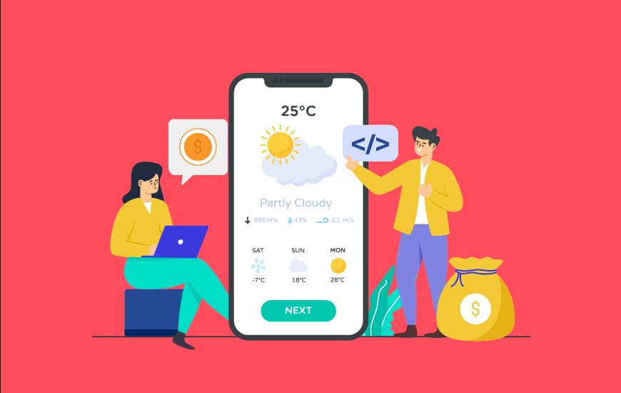 Cost of Weather App Development - From Types to Step-by-Step Cost Breakdown!