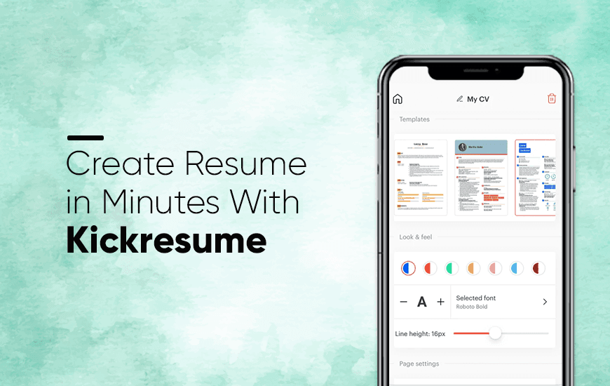 Kickresume banner