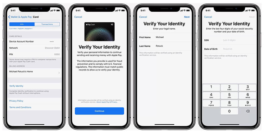 Verify Your Identity For Apple Pay Cash
