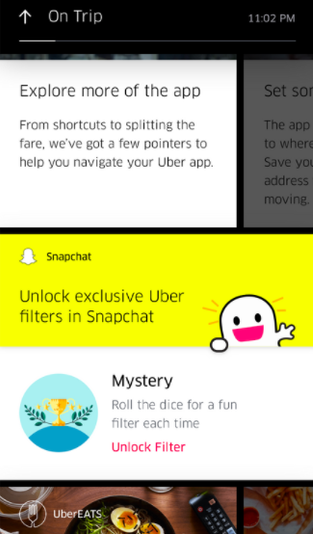 Uber Snapchat Filter