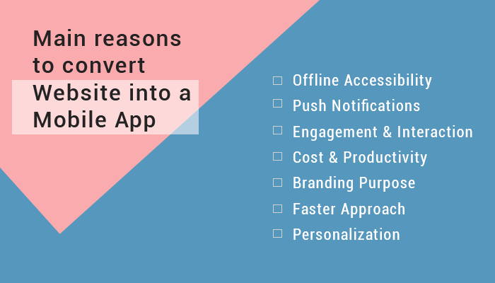 Reasons to convert Website into a Mobile App