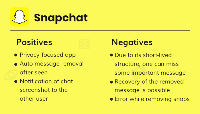Snapchat Positive Negative 