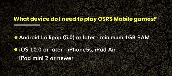 OSRS Mobile games