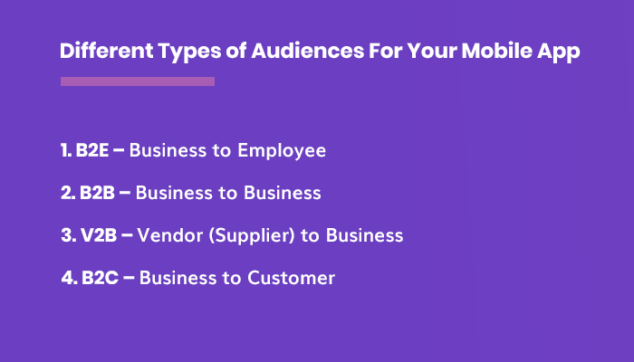 Different Types Of Audiences for Your Apps