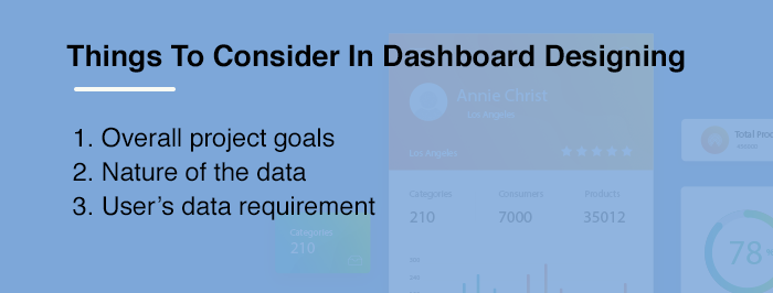 things to consider in Dashboard Design