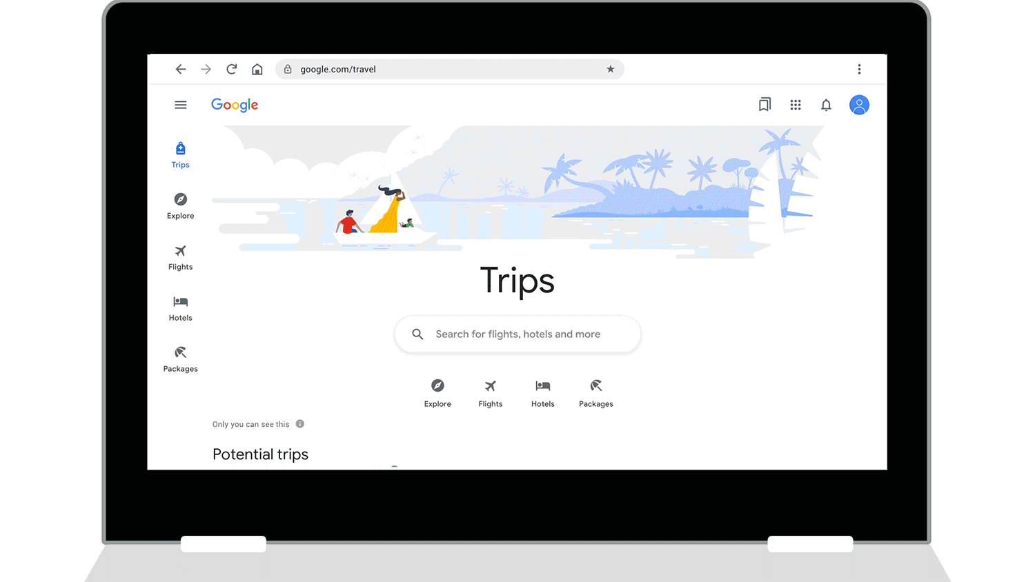 برنامه ریزی سفر Google