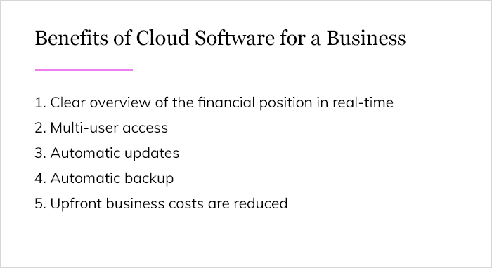 Benefits of Cloud Software for a Business