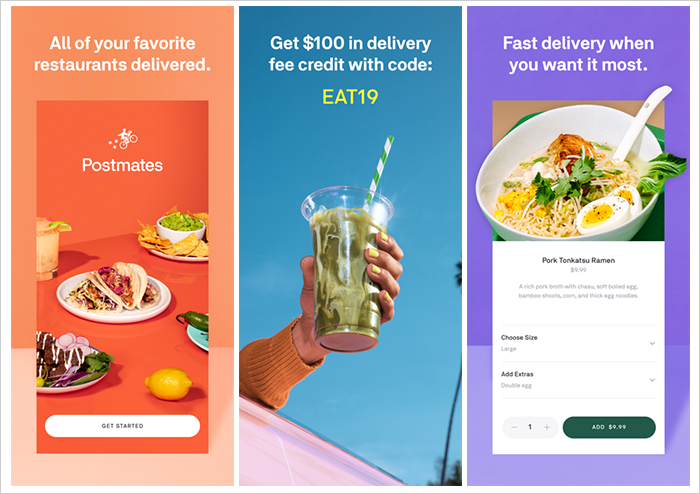 cost of food delivery app